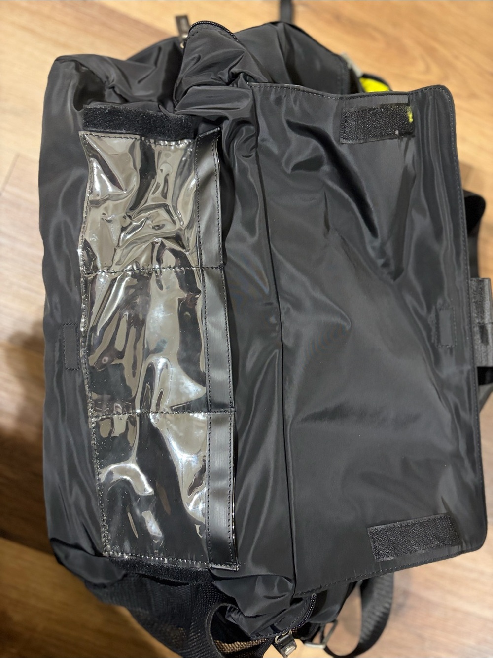 Preta Lobue Nylon Gym Overnight Travel Duffle Bag Black - Picture 8 of 11
